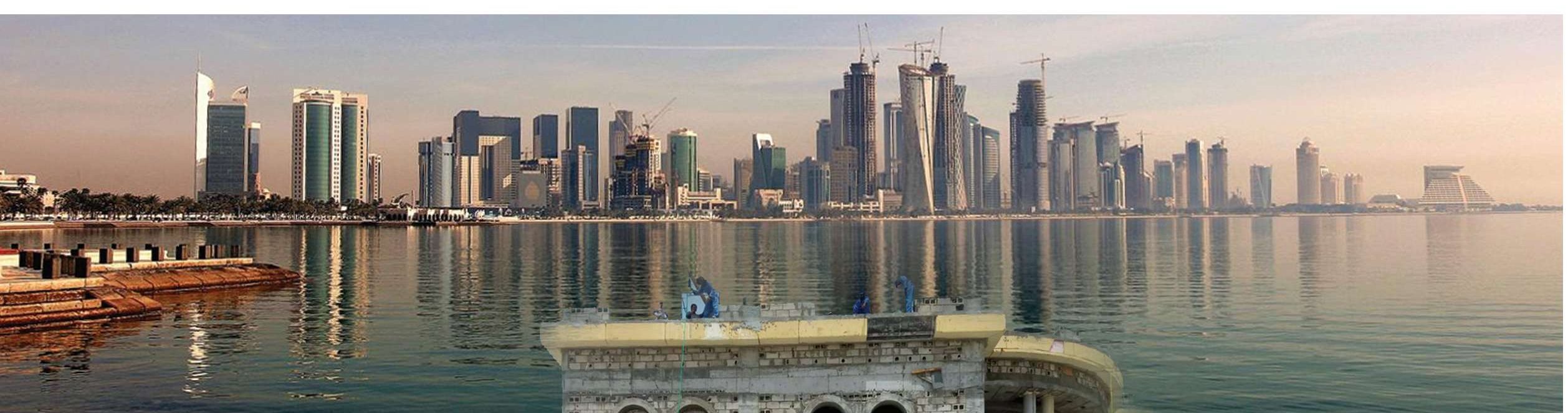 MATC construction project on Doha's Corniche skyline